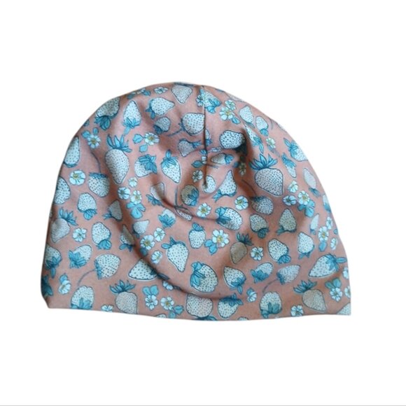 Strawberry Print Beanie - Picture 2 of 6